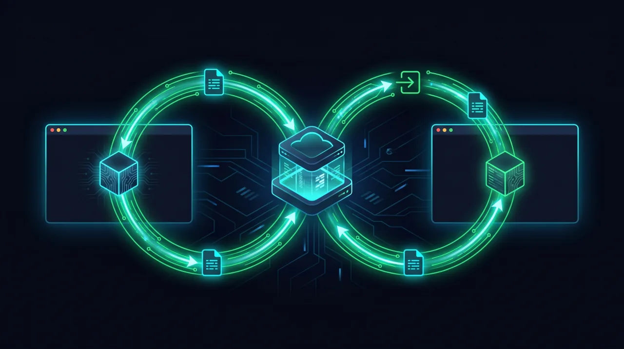 Symmetric round-trip with eject